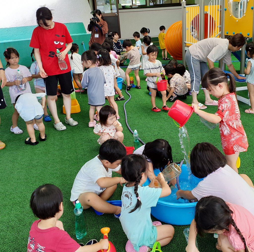 夏期保育・始業式